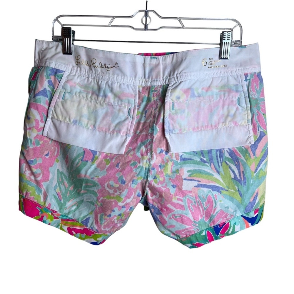 Lilly Pulitzer Callahan 5” Short in Multi Casa Banana Size 6 - Picture 9 of 14
